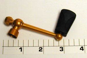 15-713Z Handle, Gold, Rubberized Knob