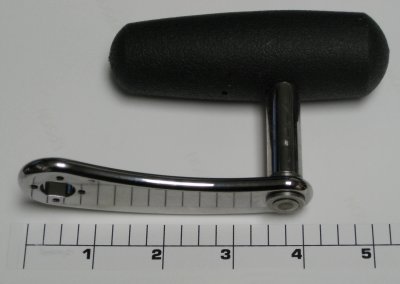 24B-70VS Handle, Chrome, Large Rubberized Knob