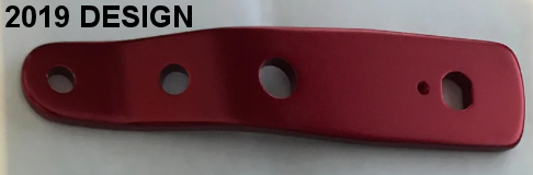 24-500-1-PC-RED Offset Handle Blank ONLY (includes screw)  RED