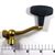 15-711Z Handle, Gold, Ergonomic Flat Rubber Knob