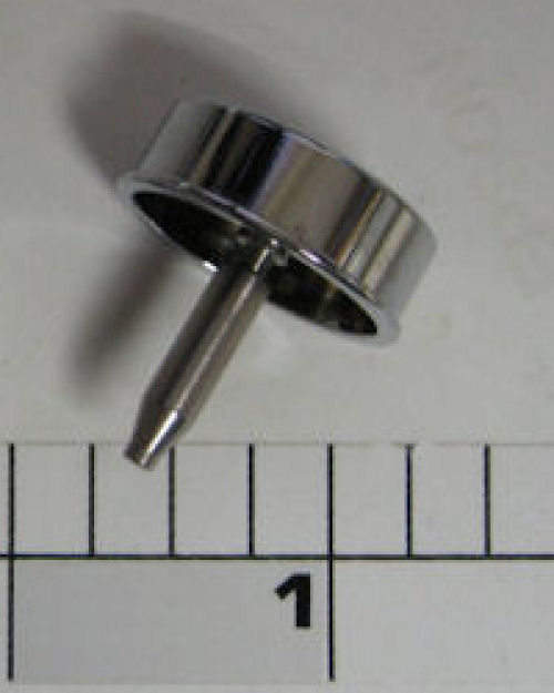 172N-30VS Cap, Shift Button Or Plunger Cap, Metal, Chrome