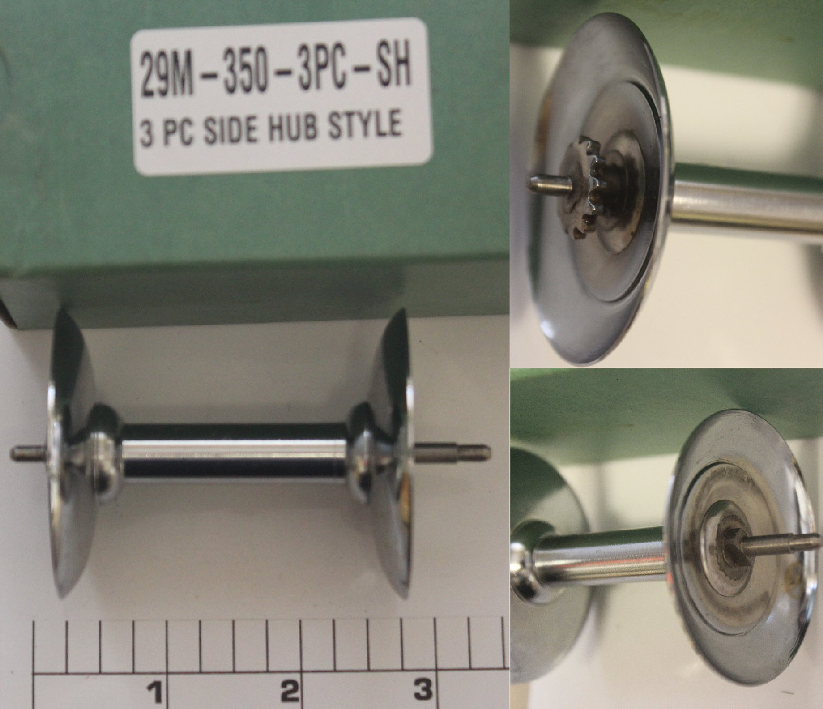 29M-350 Spool, Metal, 3PC Side Hub Style