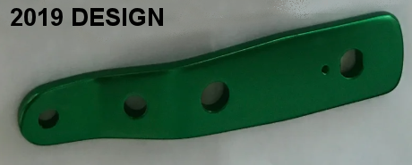 24-500-1-PC-GRN Offset Handle Blank ONLY (includes screw) GREEN